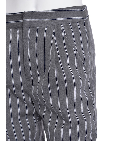 Ungrid(アングリッド)の「レジメンタルストライプ パンツ(パンツ・レディース・グレー・S/M)」の9枚目の写真