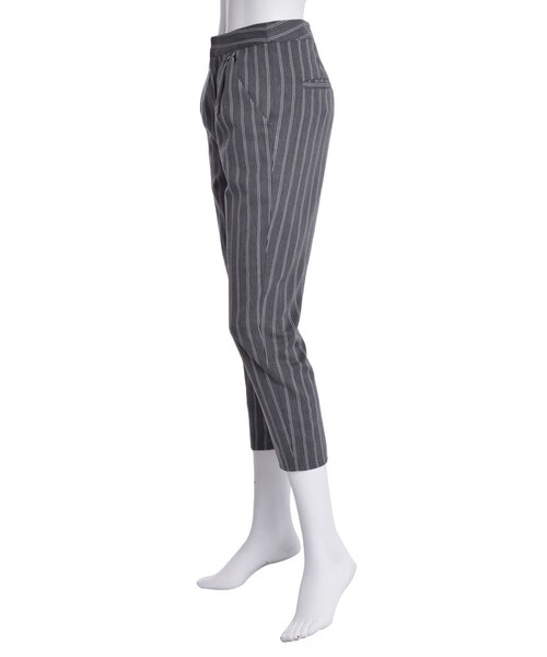 Ungrid(アングリッド)の「レジメンタルストライプ パンツ(パンツ・レディース・グレー・S/M)」の4枚目の写真