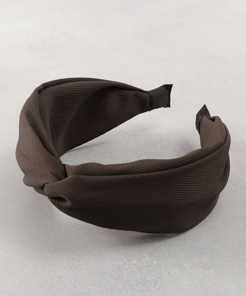 3coins（3coins）の「クロスワイドカチューシャ（カチューシャ・レディース・ピンク/ブラウン・0）」の2枚目の写真