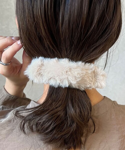 Lattice（Lattice）の「ファークリップ（バレッタ/ヘアクリップ・レディース・ブラウン/ブルー/ベージュ/グレー・0）」の3枚目の写真