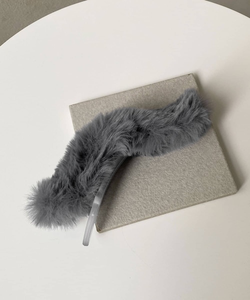 Lattice（Lattice）の「ファークリップ（バレッタ/ヘアクリップ・レディース・ブラウン/ブルー/ベージュ/グレー・0）」の2枚目の写真