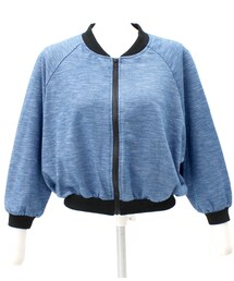 ANAP | デニム風ドルマンショートブルゾン(ジャケット/アウター)