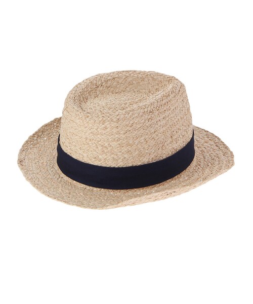 Ungrid（アングリッド）の「【Casual】ﾗﾌｨｱ中折れＨＡＴ（帽子・レディース・ブラウン/ベージュ・F）」の5枚目の写真