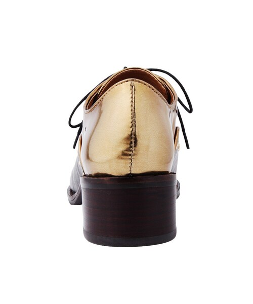Ungrid（アングリッド）の「《sweet/andGIRL10月号掲載》【Men’s Like】ガラスコンビポインテッドシューズ（シューズ・レディース・ゴールド・S/M/L）」の6枚目の写真