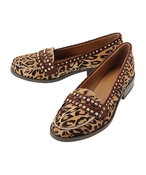 Ungrid（アングリッド）の「スタッズハラコシューズ（シューズ・レディース・ブラック/ブラウン/ミックス・L/M/S）」の4枚目の写真