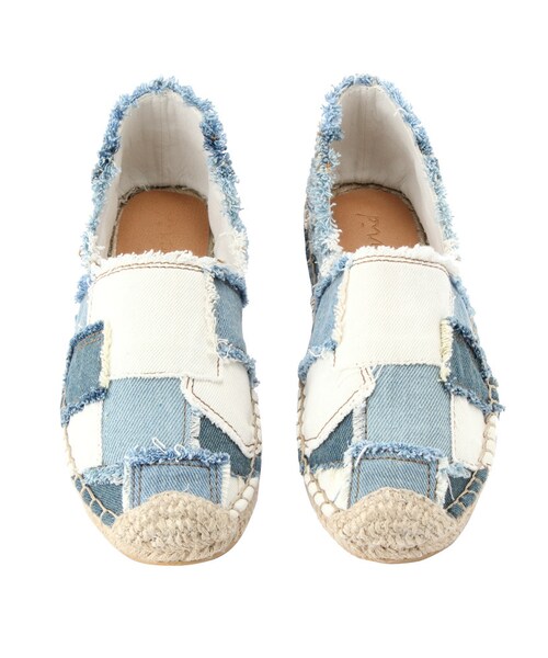 Ungrid（アングリッド）の「【Casual】パッチワークデニムフラットシューズ（シューズ・レディース・ブルー・S/M/L）」の13枚目の写真