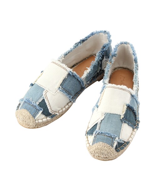 Ungrid（アングリッド）の「【Casual】パッチワークデニムフラットシューズ（シューズ・レディース・ブルー・S/M/L）」の7枚目の写真
