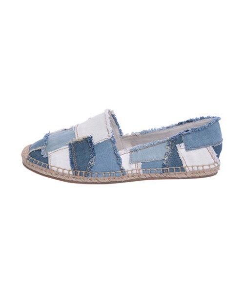 Ungrid（アングリッド）の「【Casual】パッチワークデニムフラットシューズ（シューズ・レディース・ブルー・S/M/L）」の3枚目の写真