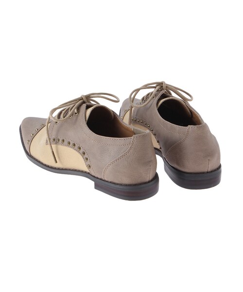 Ungrid（アングリッド）の「【Casual】ｽﾀｯｽﾞｺﾝﾋﾞﾌﾗｯﾄｼｭｰｽﾞ（シューズ・レディース・ベージュ/カーキ・S/M/L）」の5枚目の写真