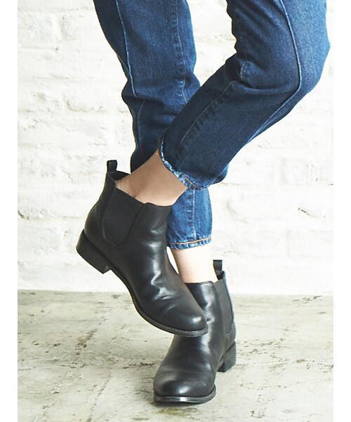 Ungrid（アングリッド）の「【men's like】サイドゴアブーツ（シューズ・レディース・ブラック/ブラウン・S(22.5)/M(23.5)/L(24.5)）」の3枚目の写真