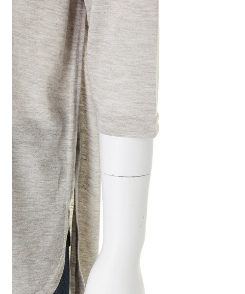 Ungrid（アングリッド）の「【Lady Like】スリットレイヤードＴシャツ（トップス・レディース・オフホワイト/ライトグレー・F）」の8枚目の写真
