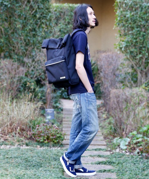 ADAM PATEK（アダムパテック）の「ADAM PATEK/gentil/ROLL TOP BAGPACK（バックパック/リュック・メンズ・ブラック/ネイビー・FREE）」の16枚目の写真