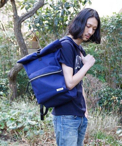ADAM PATEK（アダムパテック）の「ADAM PATEK/gentil/ROLL TOP BAGPACK（バックパック/リュック・メンズ・ブラック/ネイビー・FREE）」の13枚目の写真