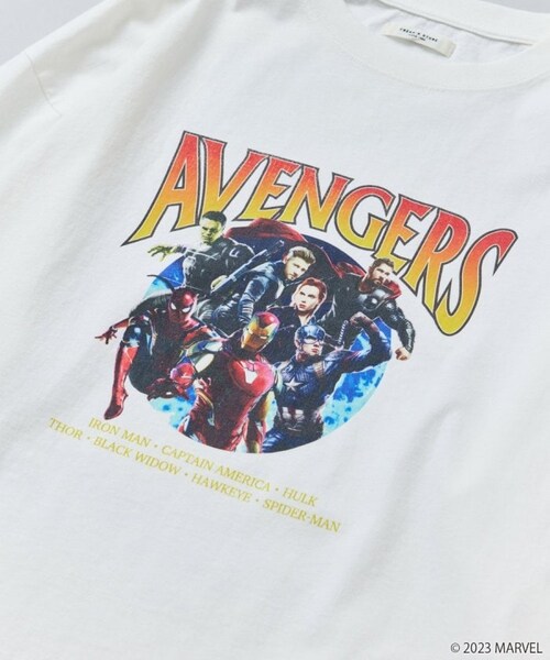 Disney（ディズニー）の「別注 / MARVEL Avengers / Vintage Tシャツ【限定展開】（その他・メンズ・オフホワイト/ブラック・FREE）」の19枚目の写真