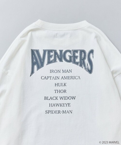 Disney（ディズニー）の「別注 / MARVEL Avengers / Vintage Tシャツ【限定展開】（その他・メンズ・オフホワイト/ブラック・FREE）」の22枚目の写真