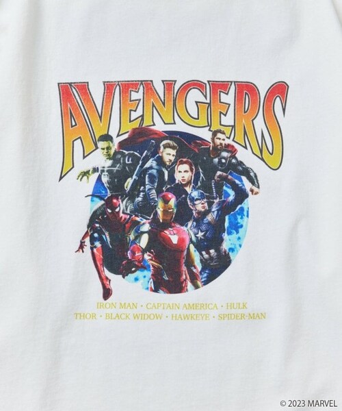 Disney（ディズニー）の「別注 / MARVEL Avengers / Vintage Tシャツ【限定展開】（その他・メンズ・オフホワイト/ブラック・FREE）」の20枚目の写真