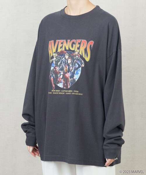 Disney（ディズニー）の「別注 / MARVEL Avengers / Vintage Tシャツ【限定展開】（その他・メンズ・オフホワイト/ブラック・FREE）」の10枚目の写真