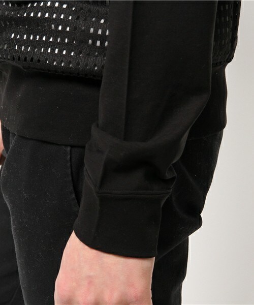 DIET BUTCHER（ダイエットブッチャー）の「DIET BUTCHER SLIM SKIN メッシュプルオーバー（Tシャツ/カットソー・メンズ・ホワイト/ブラック・2）」の7枚目の写真