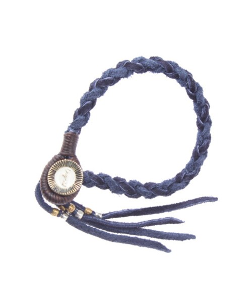 Ungrid（アングリッド）の「スウェードフリンジブレス（アクセサリー・レディース・グリーン/ネイビー/ブラウン・F）」の3枚目の写真