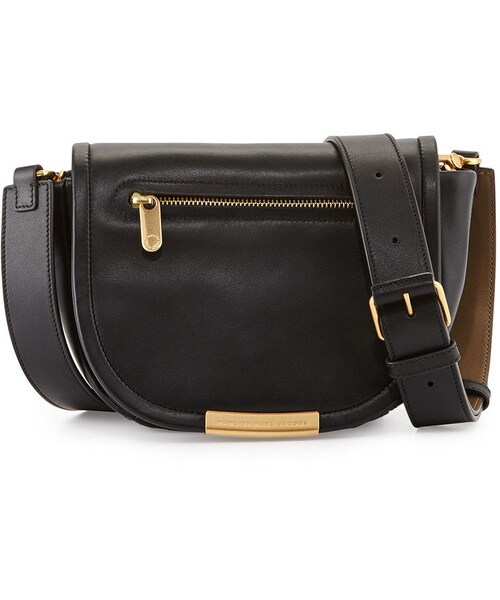 Marc by Marc Jacobs(マークバイマークジェイコブス)の「MARC by Marc Jacobs Luna Flap-Top Crossbody Bag, Black(ショルダーバッグ・レディース・BLACK)」の1枚目の写真