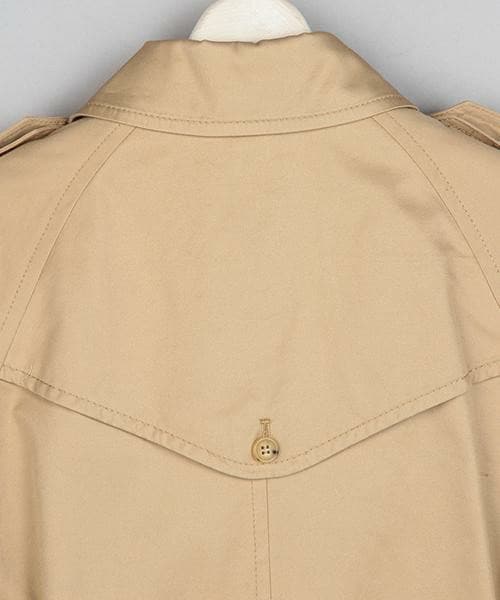 MJUKA.（ミューカ）の「トレンチコート（裏地ボーダー/裏地チェック