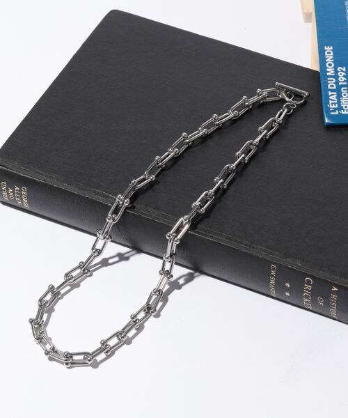 RAGEBLUE（レイジブルー）の「デザインコンビネーションネックレス（アクセサリー・メンズ・シルバー01/シルバー02・ONE SIZE）」の2枚目の写真