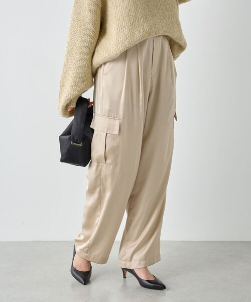 【25SS】【新品】GALLARDAGALANTE サテンカーゴパンツ GALLARDAGALANTE（ガリャルダガランテ）の「サテンカーゴパンツ