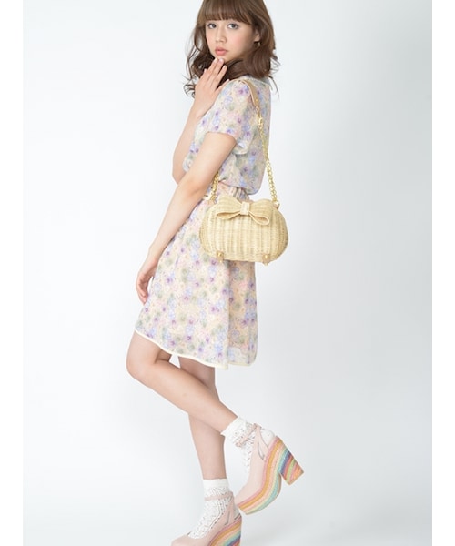 Honey Salon（ハニーサロン）の「オリボン（バッグ・レディース・ベージュ/ネイビー・Free）」の9枚目の写真