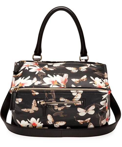 GIVENCHY(ジバンシイ)の「Givenchy Pandora Medium Leather Shoulder Bag, Magnolia Print(ショルダーバッグ・レディース・MULTI)」の1枚目の写真