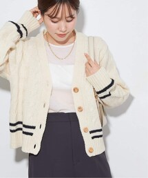 plage（プラージュ）の「《予約》別注 LINE V カーディガン（トップス）」
