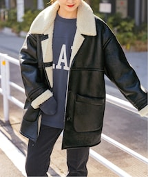 Spick & Span（スピックアンドスパン）の「フェイクムートンショートコート（ジャケット/アウター）」