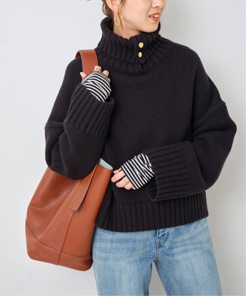 Spick & Span（スピックアンドスパン）の「ウール釦開きニット