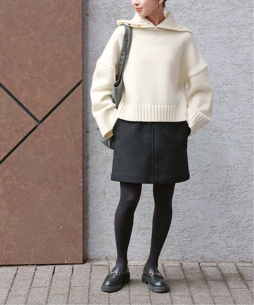 Spick & Span（スピックアンドスパン）の「ウール釦開きニット