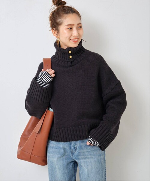 Spick & Span（スピックアンドスパン）の「ウール釦開きニット