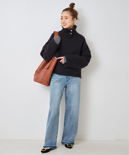 Spick & Span（スピックアンドスパン）の「ウール釦開きニット