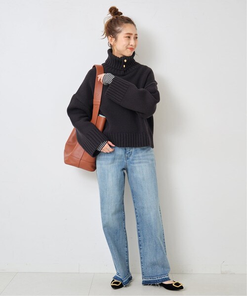 Spick & Span（スピックアンドスパン）の「ウール釦開きニット