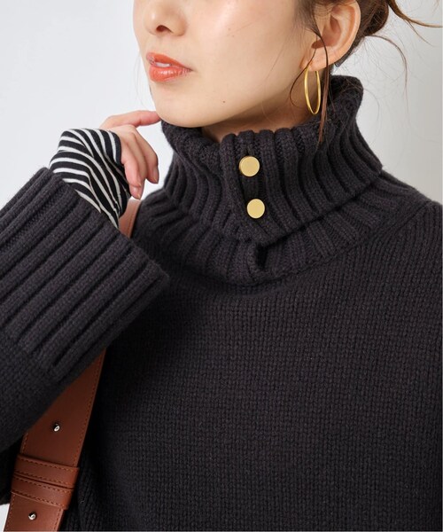 Spick & Span（スピックアンドスパン）の「ウール釦開きニット