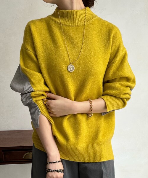 ドゥロワー バイカラー ニット DouDou（ドゥドゥ）の「【WEB限定】 前後バイカラーニットトップス