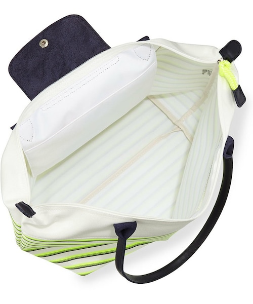 LONGCHAMP（ロンシャン）の「Longchamp Mariniere Large Striped Tote Bag, Yellow Multi（トートバッグ・レディース・YELLOW MULTI）」の2枚目の写真
