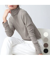 and it_（アンドイット）の「裏起毛タートルネックカットソートップス M-L（その他・レディース）」