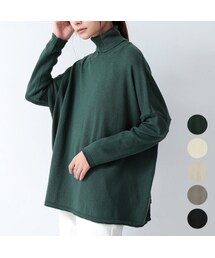 and it_（アンドイット）の「コットンニットワイドタートルネックトップス M-L（その他・レディース）」