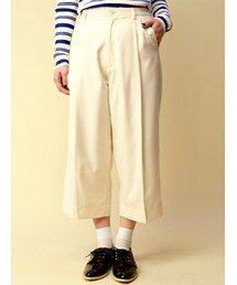w closet | ツイル7分丈ワイドクロップドタックパンツ(パンツ)