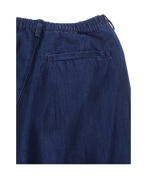 w closet(ダブルクローゼット)の「【予約】6.9ozデニムワイドクロップドパンツ(パンツ・レディース・ブルー/ワンウォッシュ・FREE)」の8枚目の写真