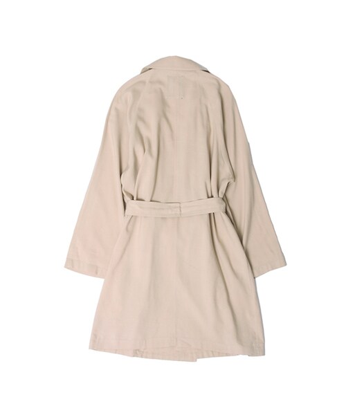 w closet(ダブルクローゼット)の「【予約】ツイルダブルトレンチ風コート(トップス・レディース・サンドベージュ/オレンジベージュ・FREE)」の6枚目の写真