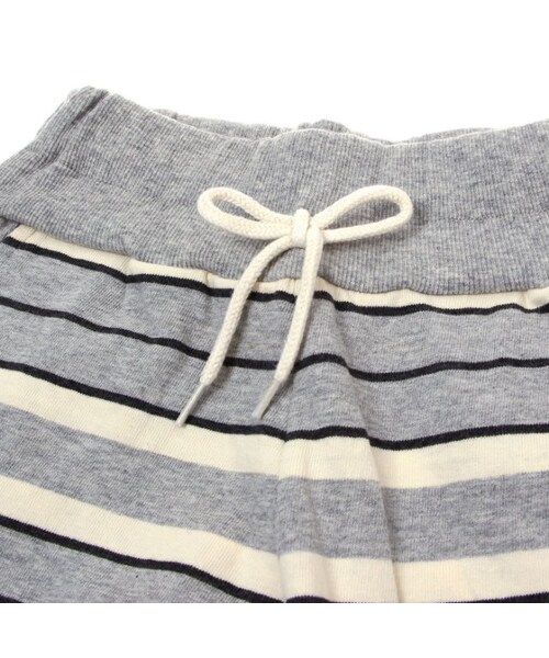 BREEZE（ブリーズ）の「3柄ボーダーパンツ（パンツ・キッズ・チャコール/グレー/ネイビーブルー・80/90/95/100/110/120/130/140）」の8枚目の写真