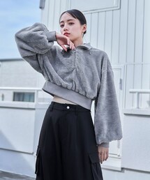 HARE（ハレ）の「ファーハーフジッププルオーバー（その他）」