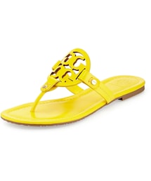 TORY BURCH | Tory Burch Miller Logo Flat Thong Sandal, Yellow(サンダル)