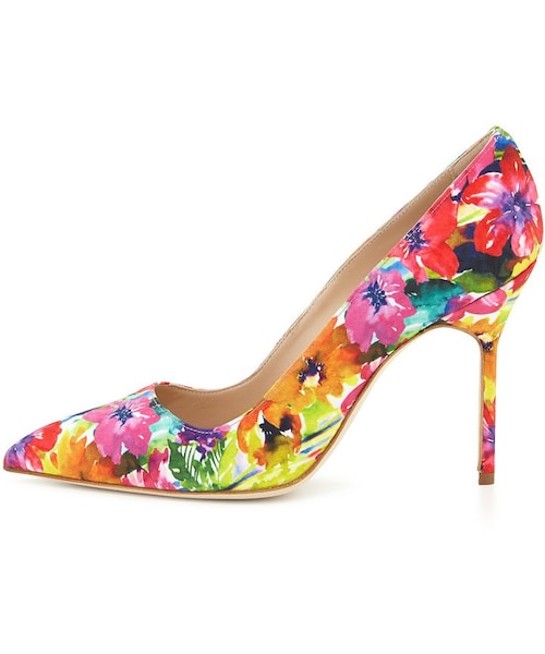 【MANOLO BLAHNIK】bb 105 floral-print cotton パンプス Manolo Blahnik | BB-105-floral-pink-pumps | Savannahs