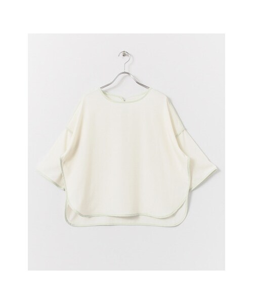 KBF（ケイビーエフ）の「パイピングデザインプルオーバー（トップス・レディース・BLK×NVY/NVY×GRN/OFF×MINT・one）」の3枚目の写真