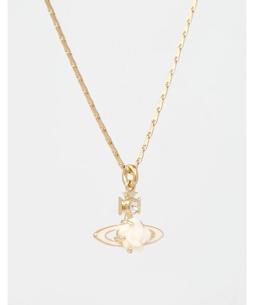 Vivienne Westwood（ヴィヴィアンウエストウッド）の「Vivienne Westwood Rose Bas Relief Pendant Necklace（ネックレス・レディース・peach）」の2枚目の写真